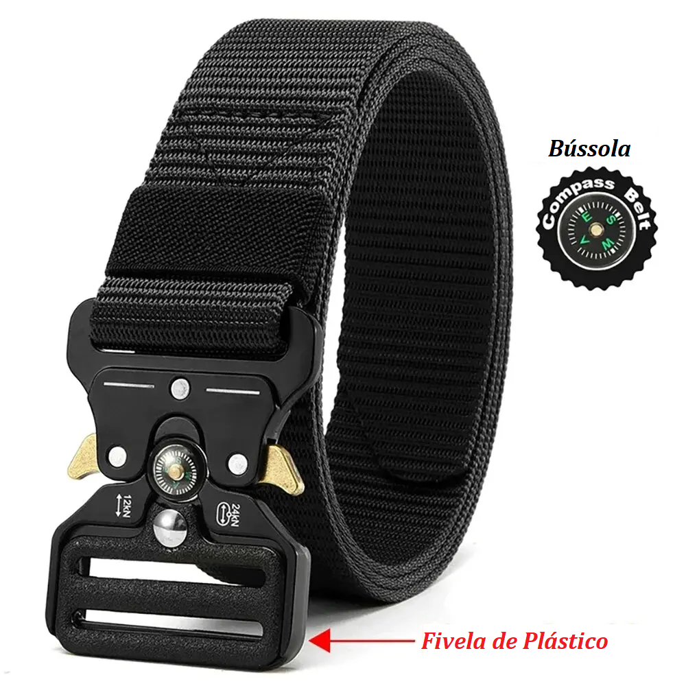 Cinto Tático Masculino Militar com Bússola