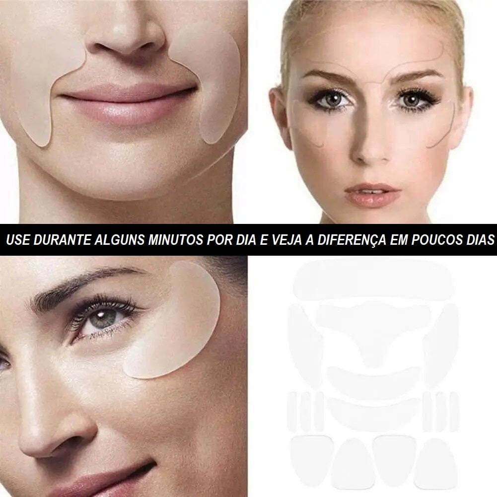 Adesivo de Silicone Antirrugas e Linhas de Expressão - CLEAR WOMEN - SUPER PROMO Beleza 003 lojadadryka
