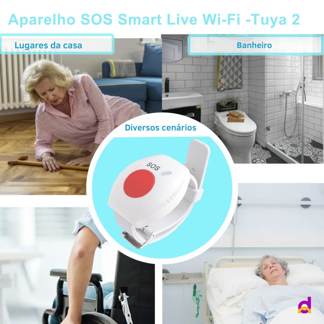 Aparelho SOS Smart Life Wi-Fi - Tuya 2 Aparelho SOS Tuya 2 Loja da Dryka