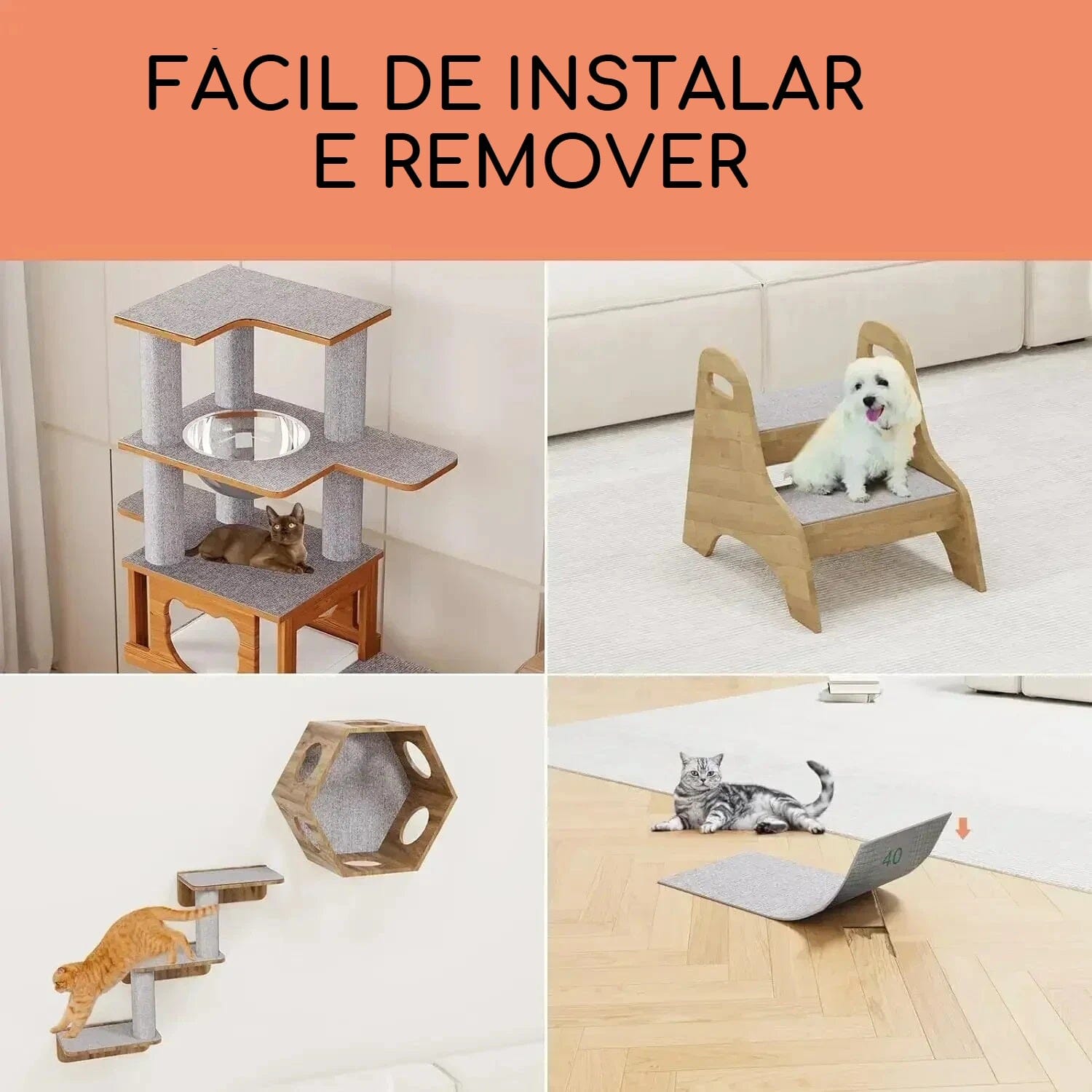 Arranhador & Protetor Para Gatos - Safe Claw petshop - arranhador parede Loja da Dryka