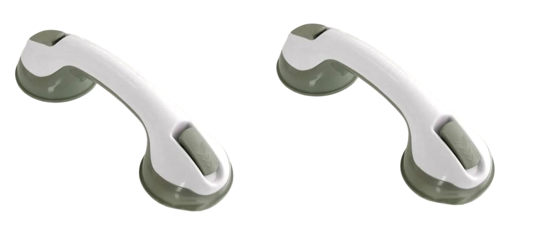 Barra de Apoio com Ventosa casa 019 Loja da Dryka Cinza / Branco 2pçs
