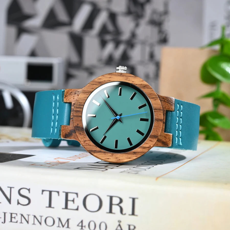 BOBO BIRD Couple watches Leather Strap Quartz Wristwatch For Men Women Timepieces Relojes para mujer Great Gift Custom Dropship Loja da Dryka