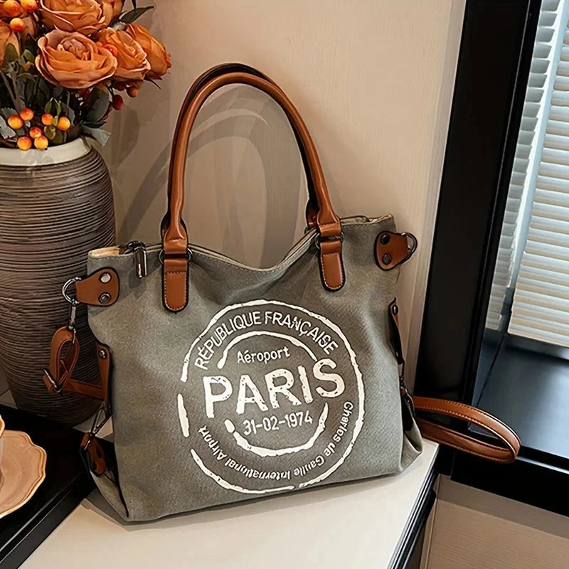 Bolsa de Lona Feminina Paris bolsa paris Loja da Dryka