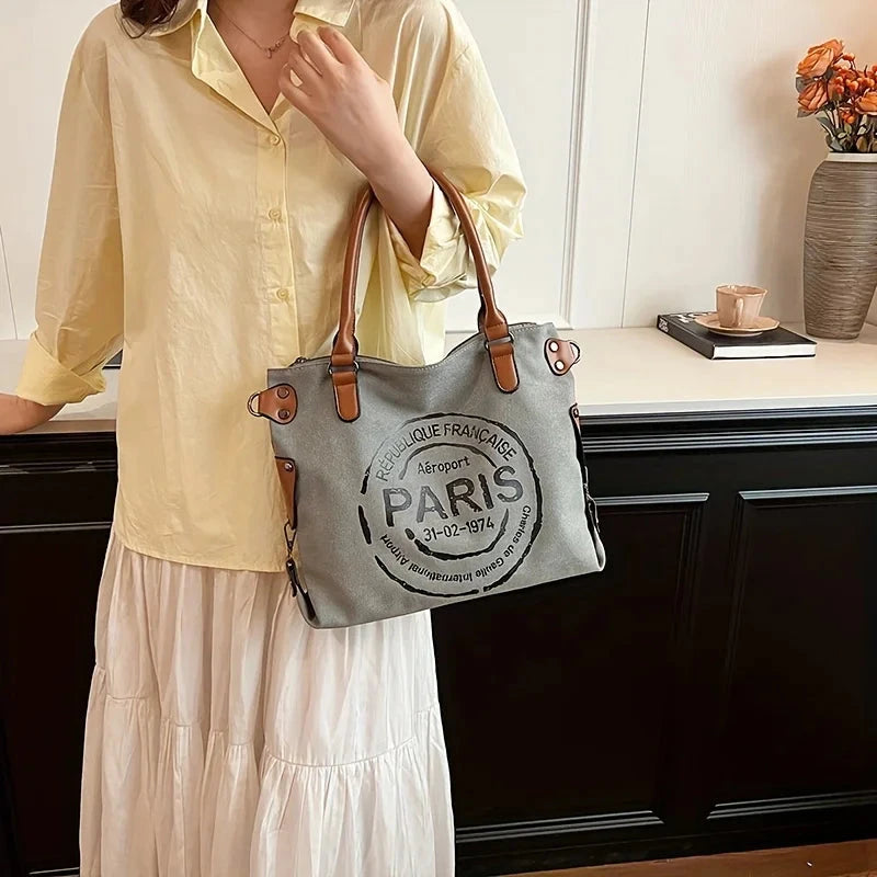 Bolsa de Lona Feminina Paris bolsa paris Loja da Dryka