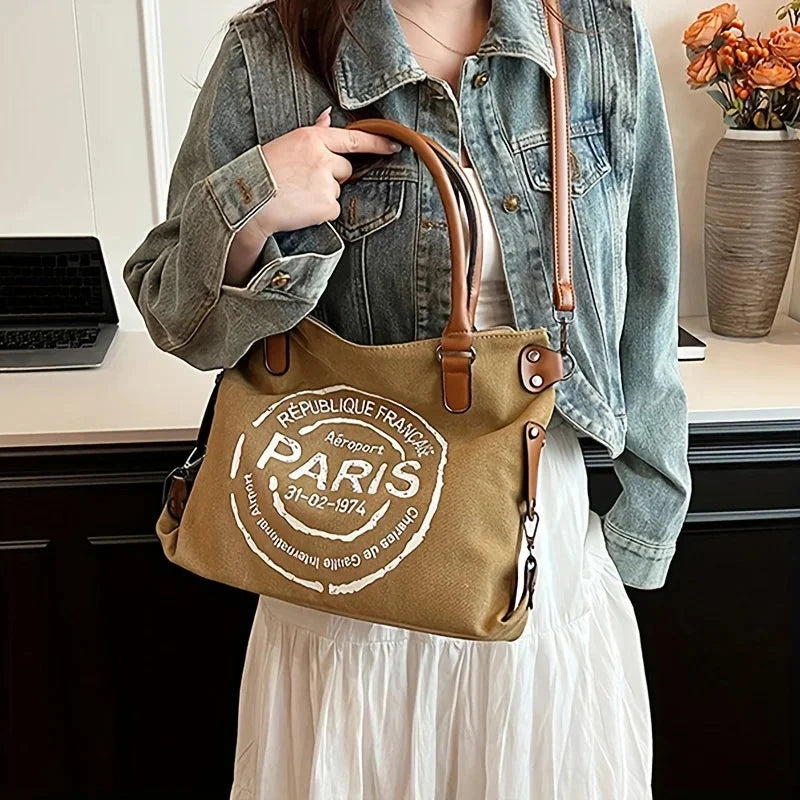 Bolsa de Lona Feminina Paris bolsa paris Loja da Dryka