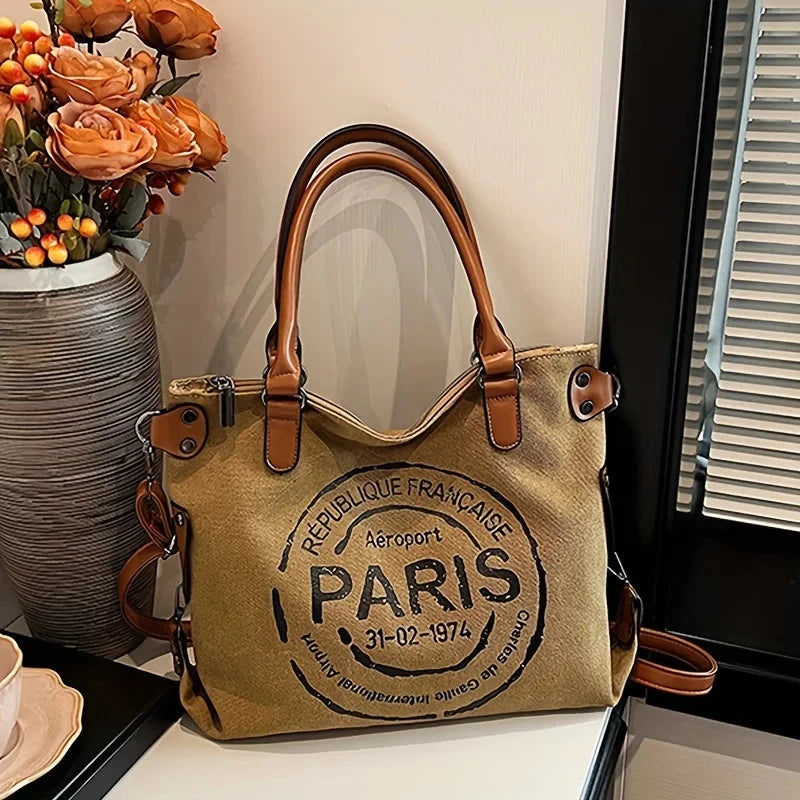 Bolsa de Lona Feminina Paris bolsa paris Loja da Dryka