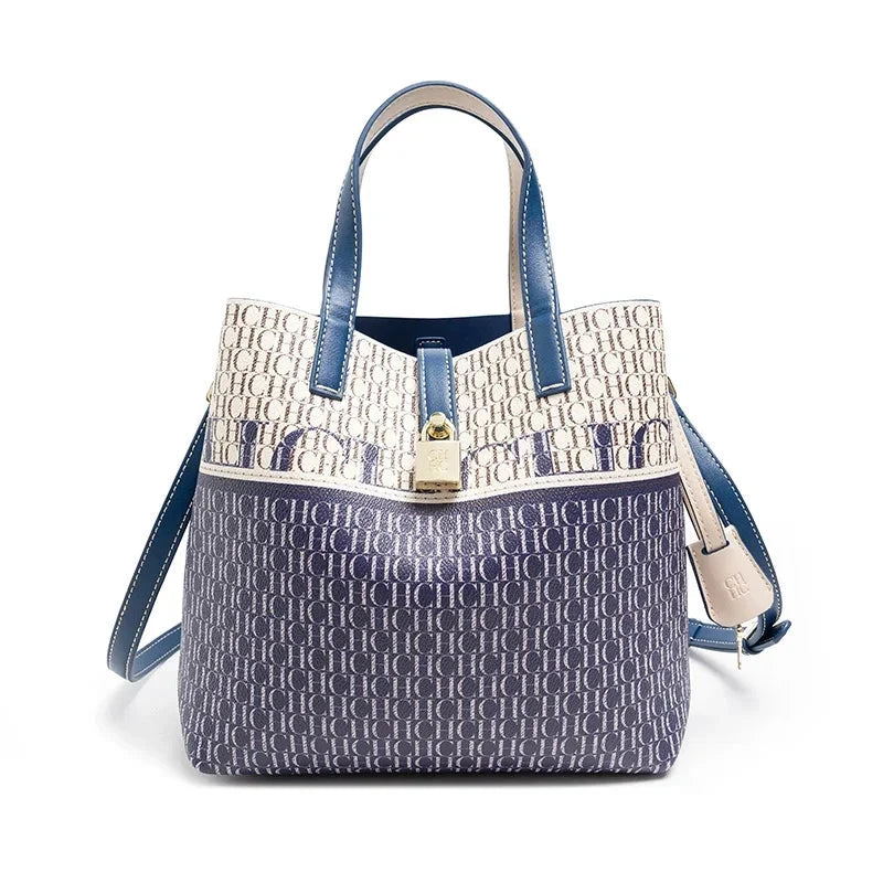 Bolsa Feminina em Couro - Amsterdã bolsa - Amsterda Loja da Dryka Azul 23*11*22.5cm