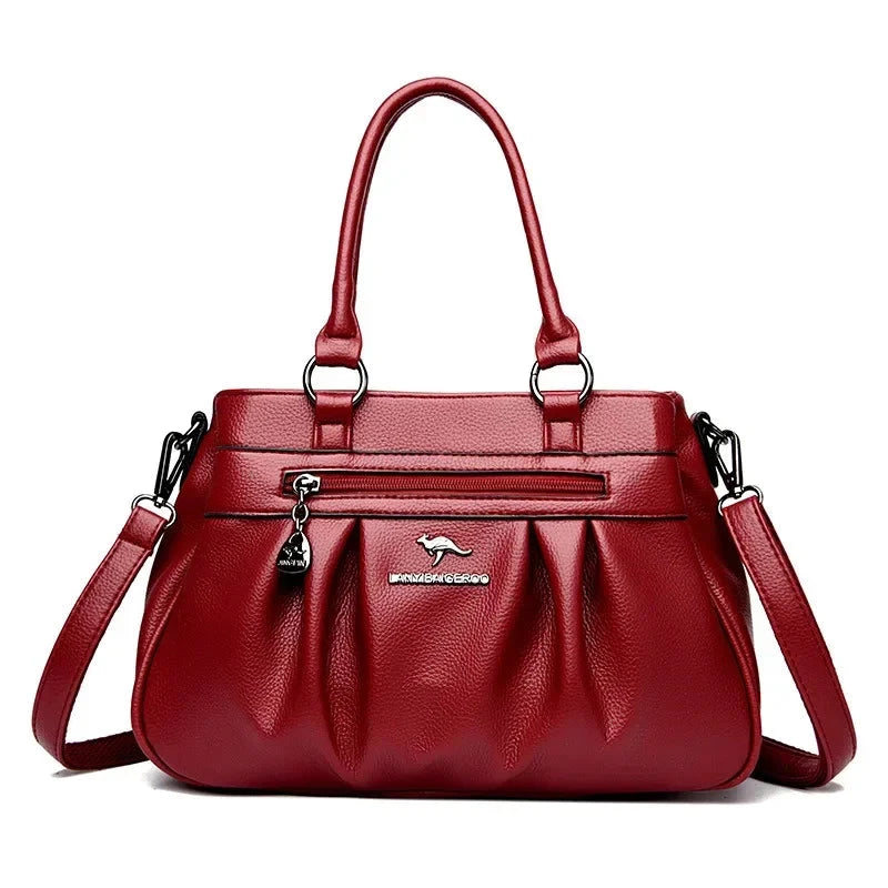 Bolsa Feminina em Couro - Vena Loja da Dryka Vermelha