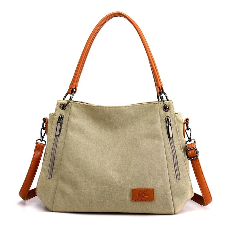Bolsa Feminina em Lona - Urban Loja da Dryka Cáqui
