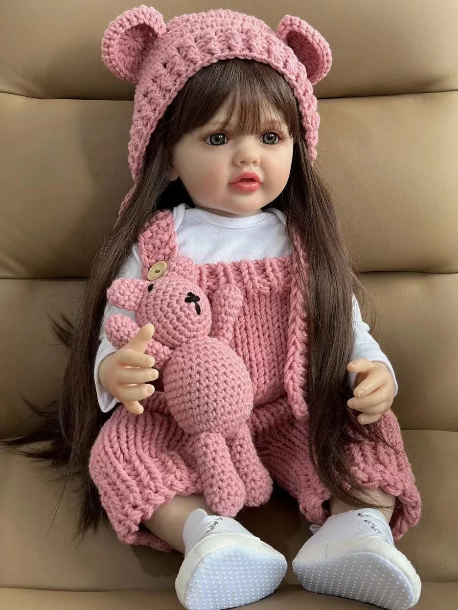 Boneca Bebê Reborn de Silicone brinquedo 037 Loja da Dryka