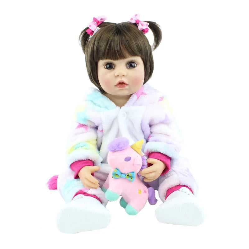 Boneca Bebê Reborn de Silicone brinquedo 037 Loja da Dryka