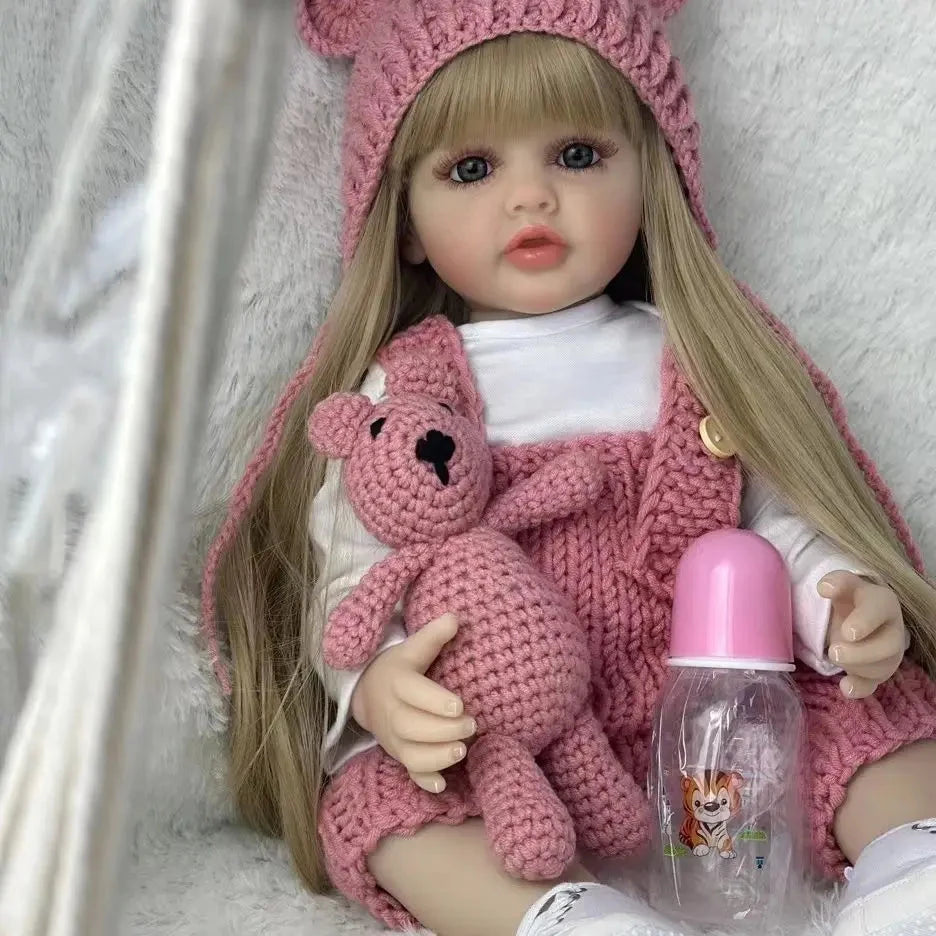 Boneca Bebê Reborn de Silicone