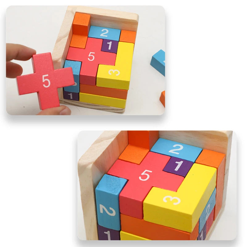 Brinquedo Educativo Montessoriano- Quebra Cabeça Infantil 3D brinquedo 038 Loja da Dryka