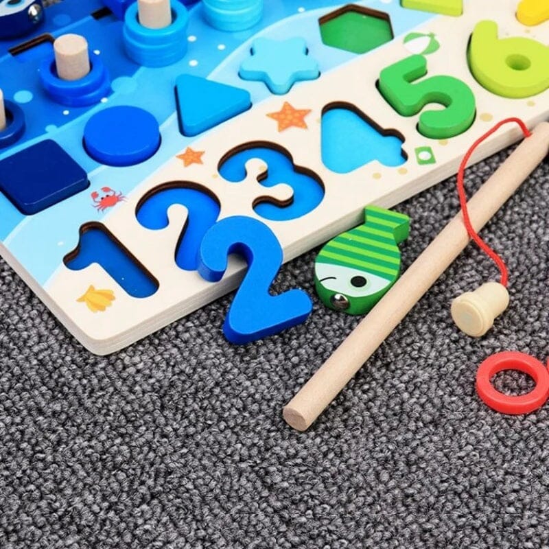 Brinquedo Infantil Educativo Matemático com Pesca Montessoriano Brinquedo 039 Loja da Dryka