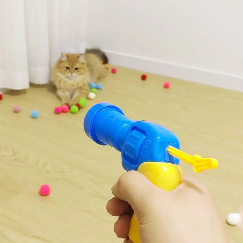 Brinquedo Lançador de Bolas para Gatos Loja da Dryka