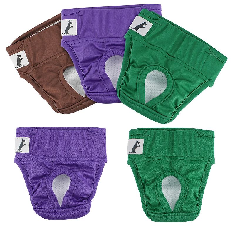 Calcinha Pet Reutilizável - Pet Clean Pet Shop 004 Loja da Dryka P KIT 5pçs - Mix Cores
