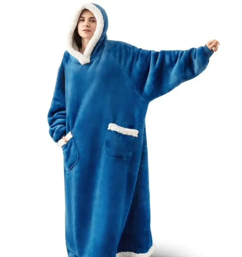 Cobertor Moleton Flanela Loja da Dryka Blue Clothes Length 120CM