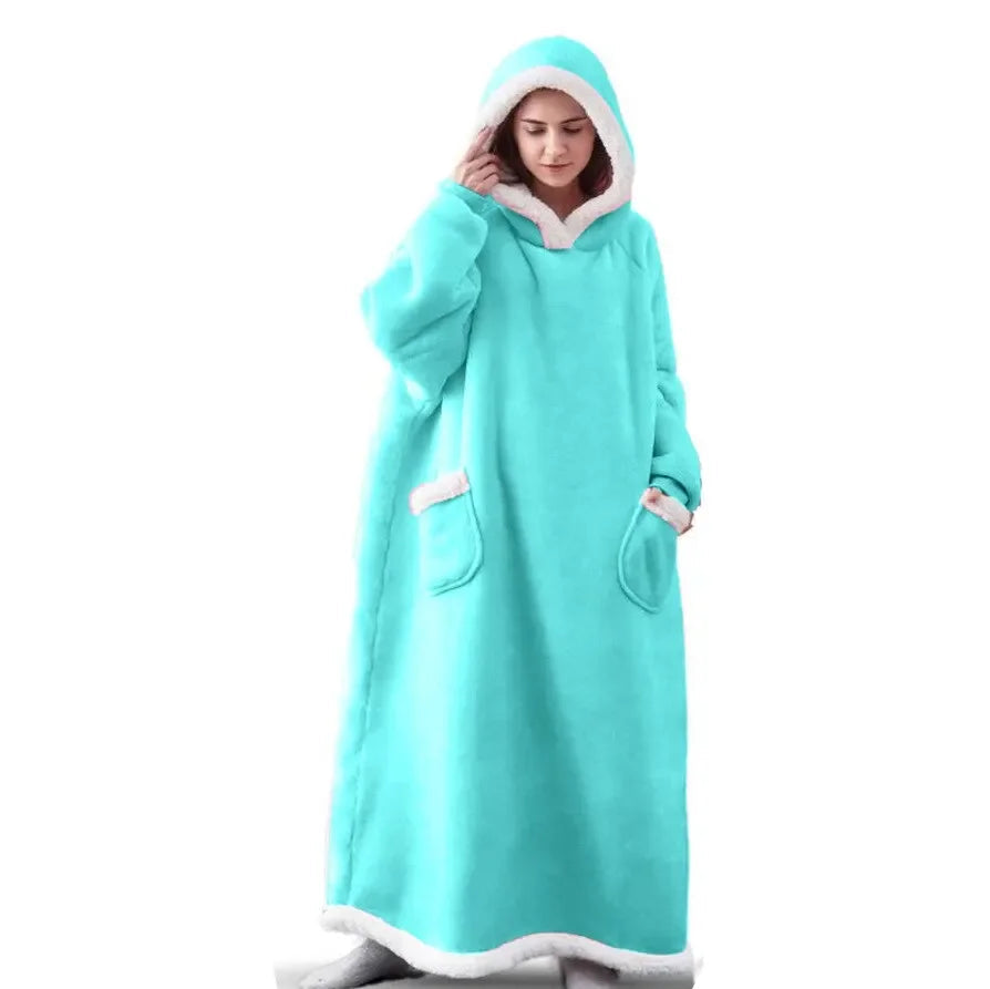 Cobertor Moleton Flanela Loja da Dryka Lake Blue Clothes Length 120CM