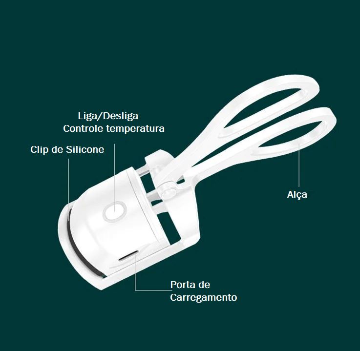 Curvador Elétrico de Cílios Portátil Eyelash cilios 001 Loja da Dryka