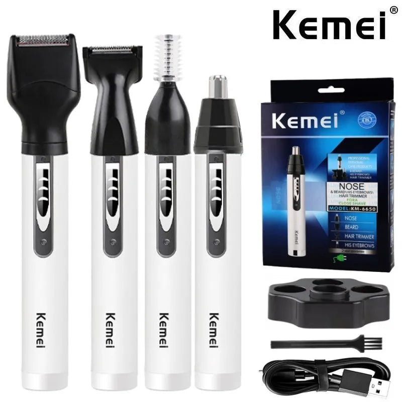 Depilador e Aparador de Pelos 4 em 1 da Kemei Loja da Dryka