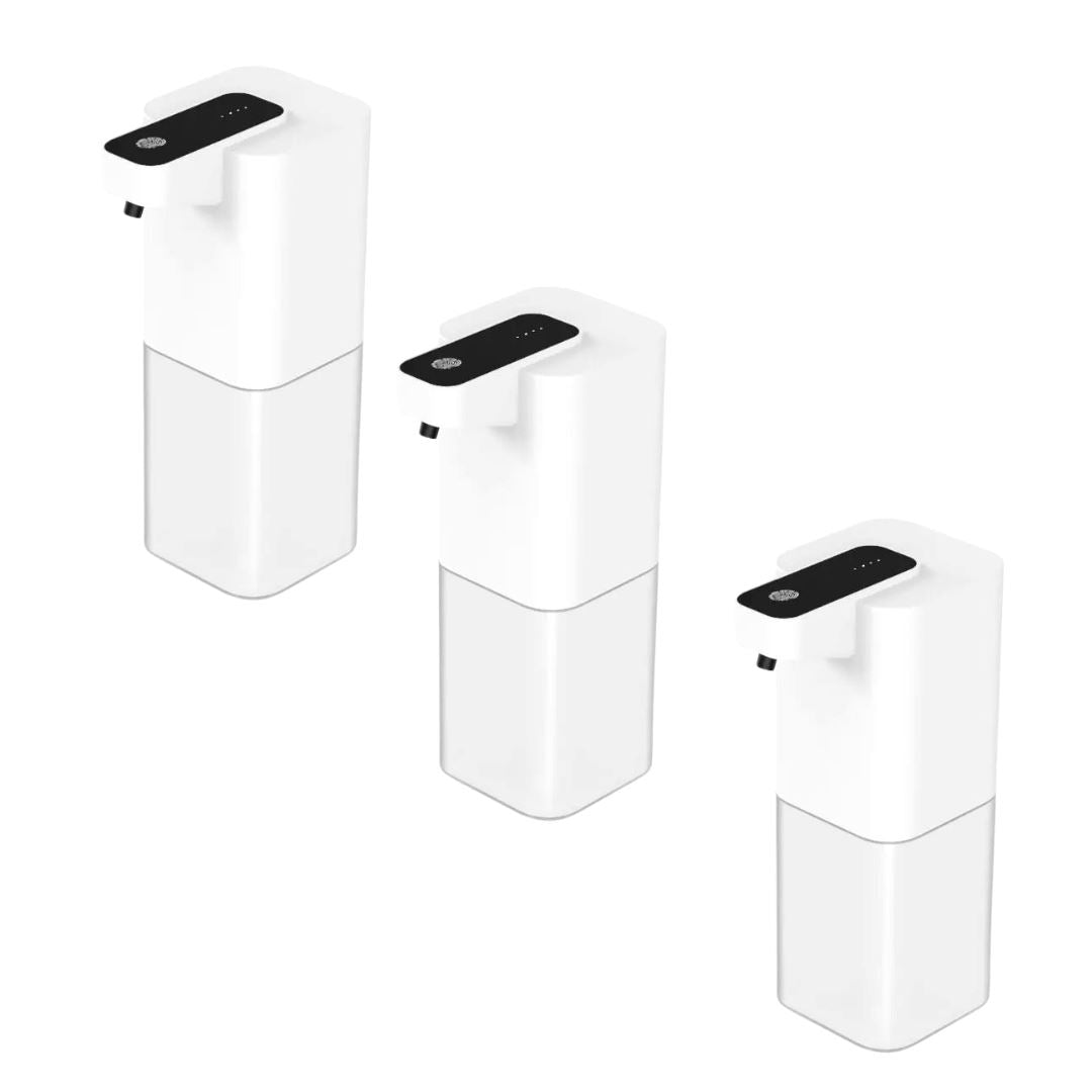 Dispenser de Sabão Automático - Clean Hands casa 005 Loja da Dryka Branco 3pçs