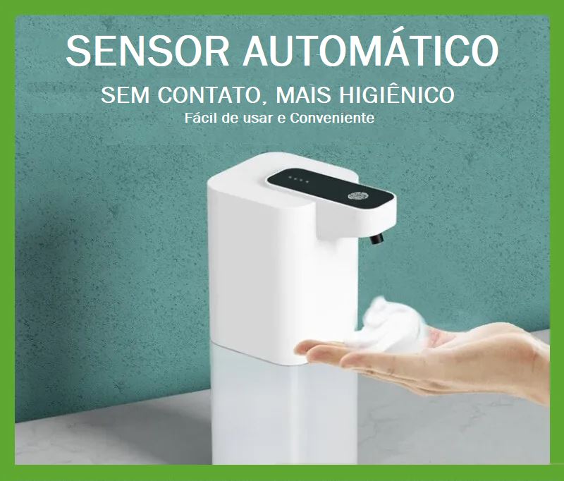 Dispenser de Sabão Automático - Clean Hands dispenser sabão 001 Loja da Dryka