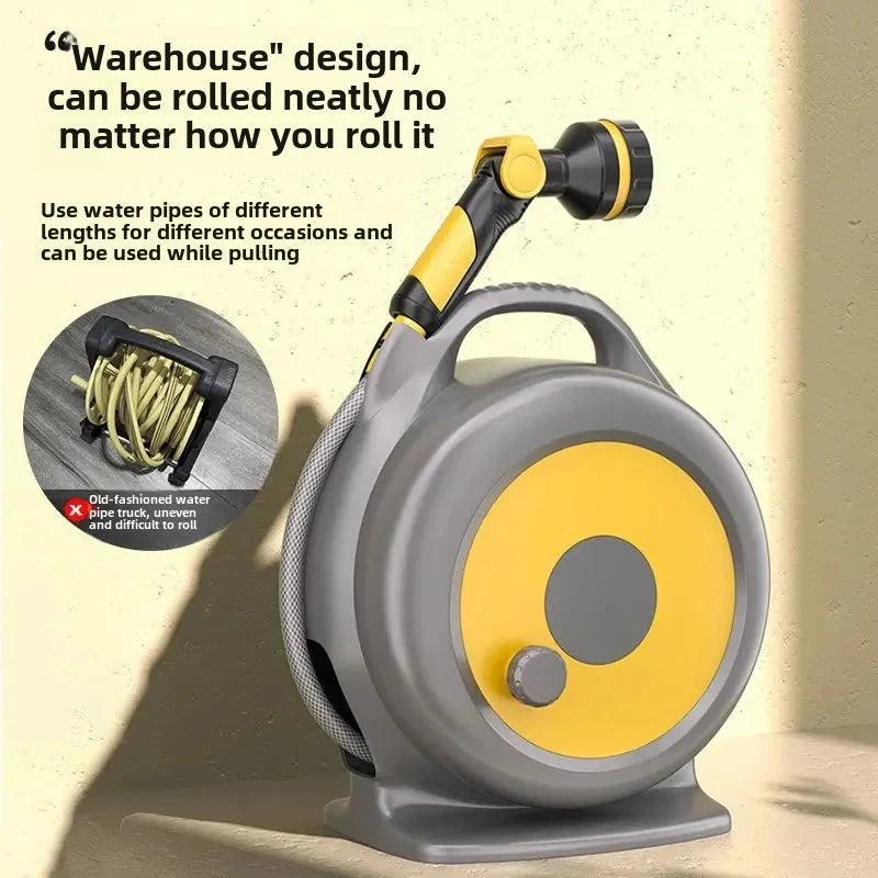 Enrolador com Mangueira Portátil - Easy Mobile casa - enrolador mangueira Loja da Dryka