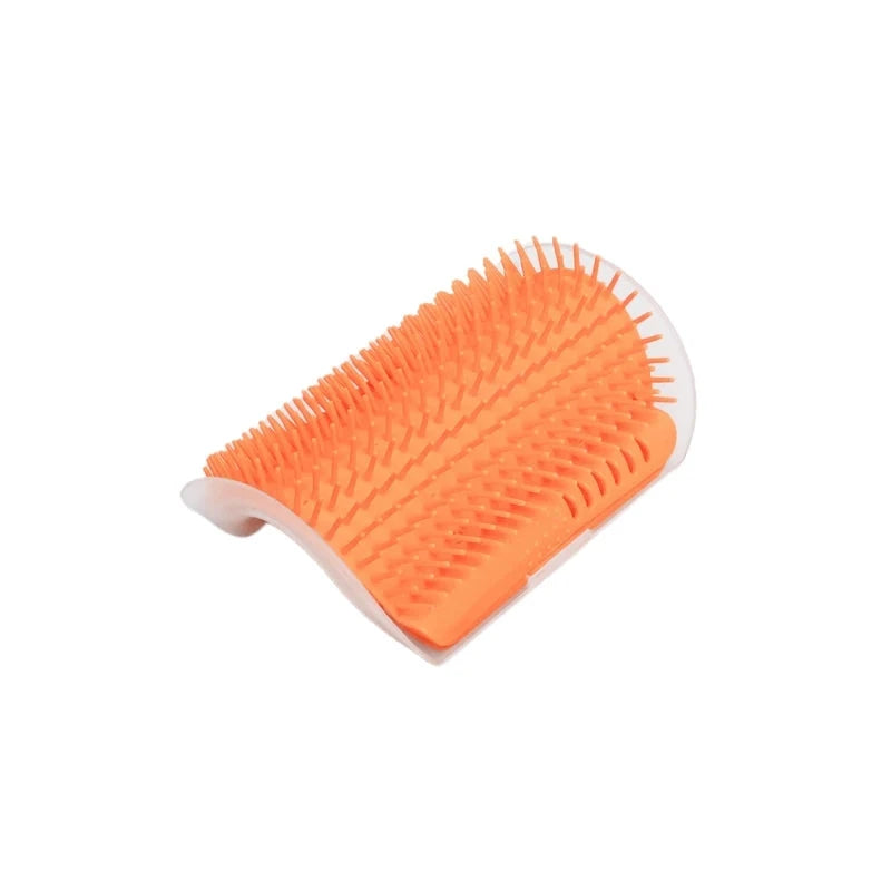 Escova Massageadora para Gatos - Cat Scratcher pet shop - escova massageadora Loja da Dryka Laranja