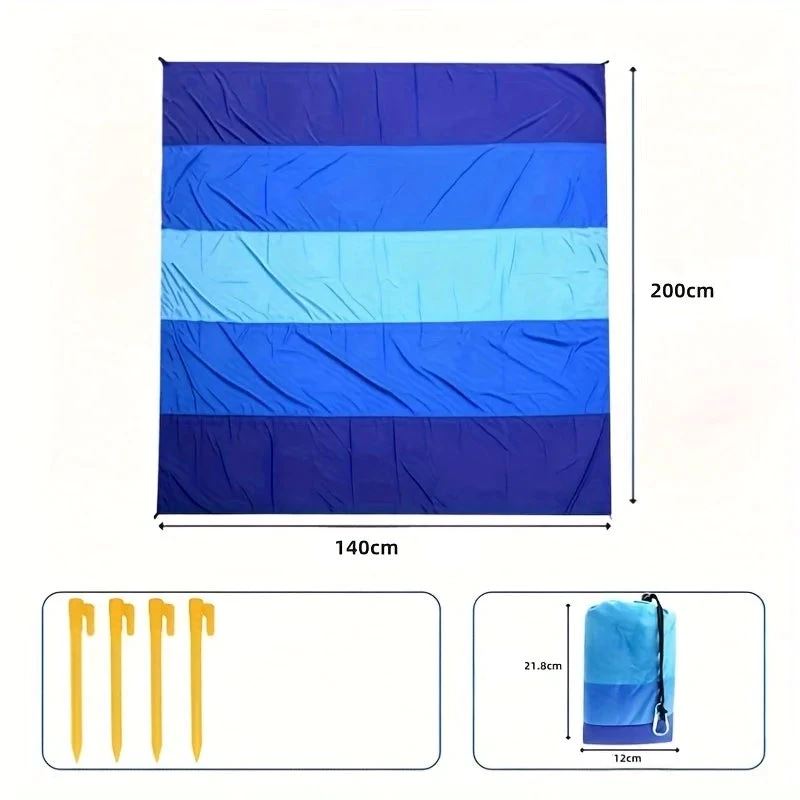 Esteira de Praia Impermeável - Breeze Mat acessorio - esteira azul Loja da Dryka Azul - 200cm x 140cm