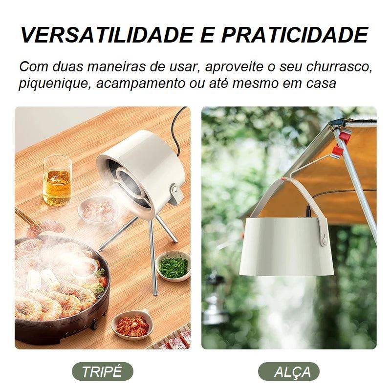 Exaustor Portátil de Mesa - Camping Cook casa 025 - exaustor Loja da Dryka