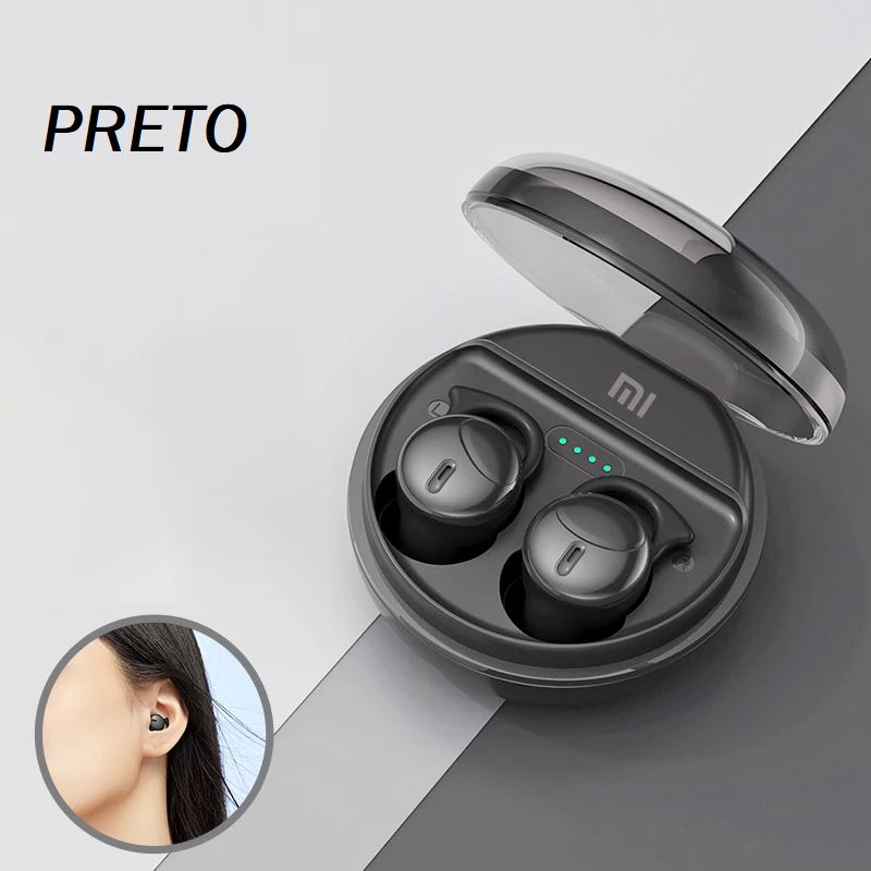 Fone de Ouvido Bluetooth Xaiomi-Q26 fone de ouvido 002 Loja da Dryka Preta