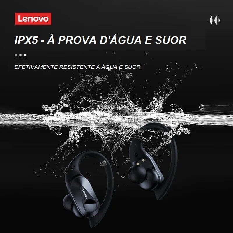 Fone de Ouvido Esportivo Bluetooth - Lenovo LP75 TWS fone de ouvido 001 Loja da Dryka