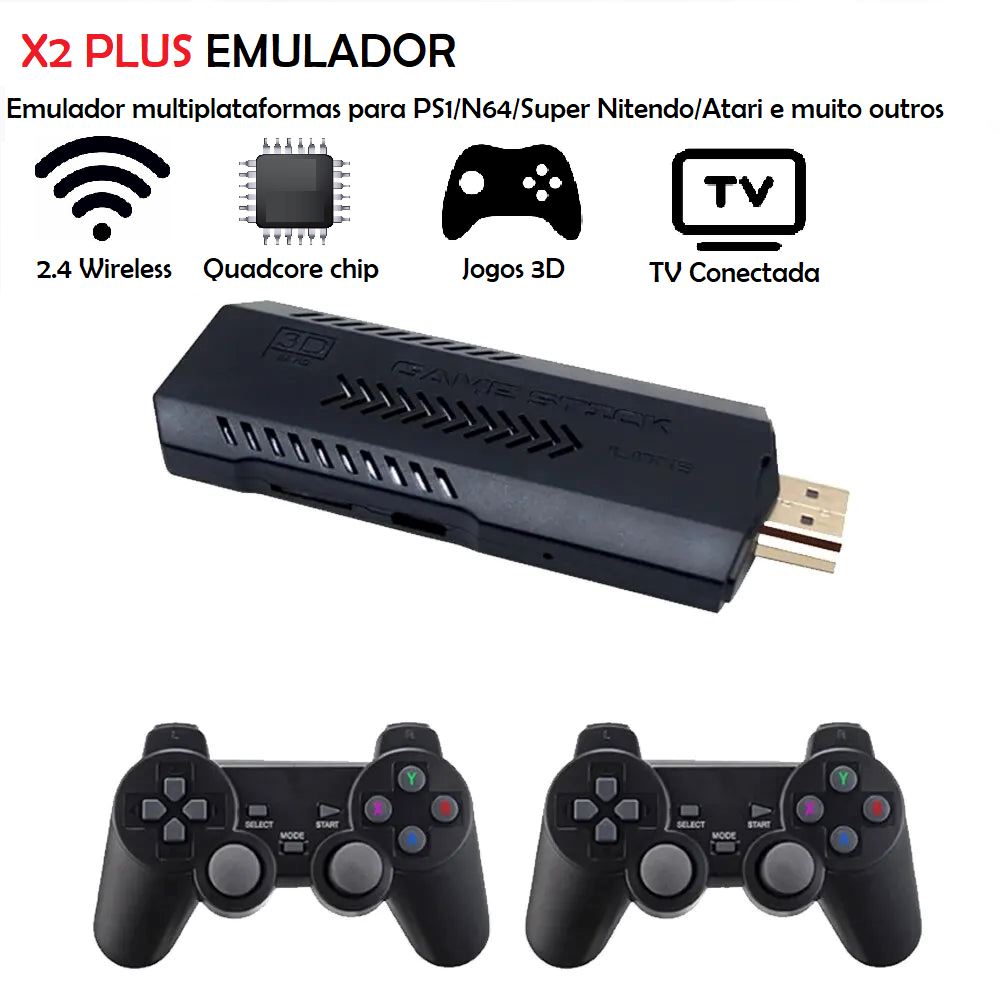 Game Stick 3D- GD10 Pro 4K HD Retro gamer stick 001 Loja da Dryka