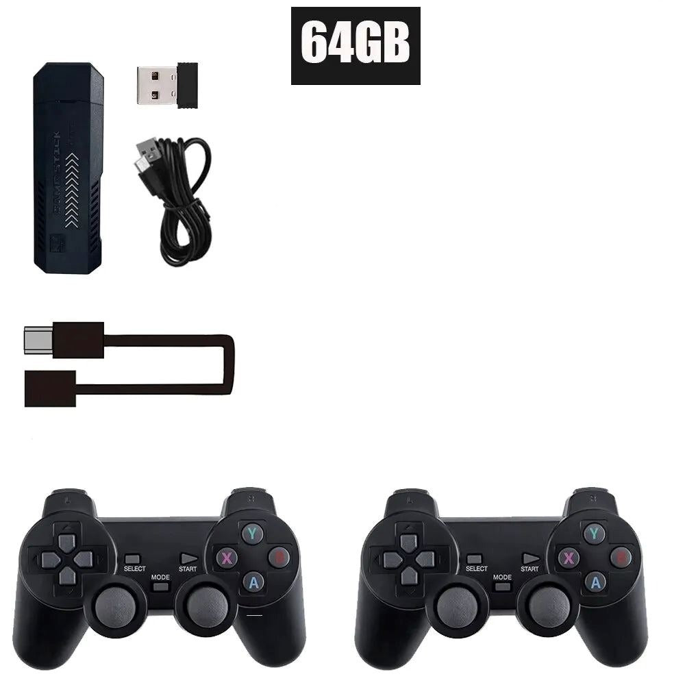 Game Stick 3D- GD10 Pro 4K HD Retro gamer stick 001 Loja da Dryka 64GB