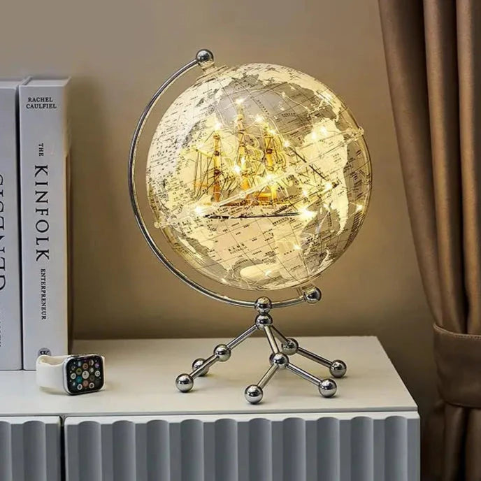 Globo Terrestre Decorativo Iluminado - Light World decoração - globo terrestre iluminado Loja da Dryka