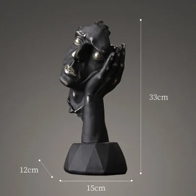 High Quality Resin Thinker Sculpture Miniature Model Figurines Art Crafts Ornaments Home Decoration Accessories Gift European Loja da Dryka 1-1