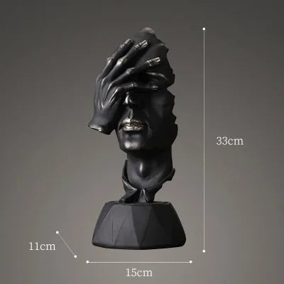 High Quality Resin Thinker Sculpture Miniature Model Figurines Art Crafts Ornaments Home Decoration Accessories Gift European Loja da Dryka 1-2