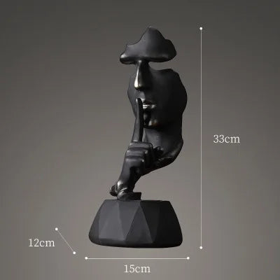 High Quality Resin Thinker Sculpture Miniature Model Figurines Art Crafts Ornaments Home Decoration Accessories Gift European Loja da Dryka 1-3