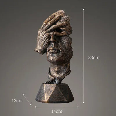 High Quality Resin Thinker Sculpture Miniature Model Figurines Art Crafts Ornaments Home Decoration Accessories Gift European Loja da Dryka 2-2