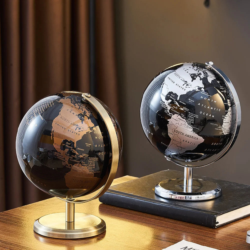 Home Decor Accessories Retro World Globe Modern Learning World Map Globe Kids Study Desk Decor Globe Geography Kids Education Loja da Dryka