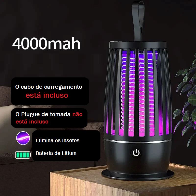 Luminária Eletrônica Repelente de Insetos-Power Led casa 001 lojadadryka
