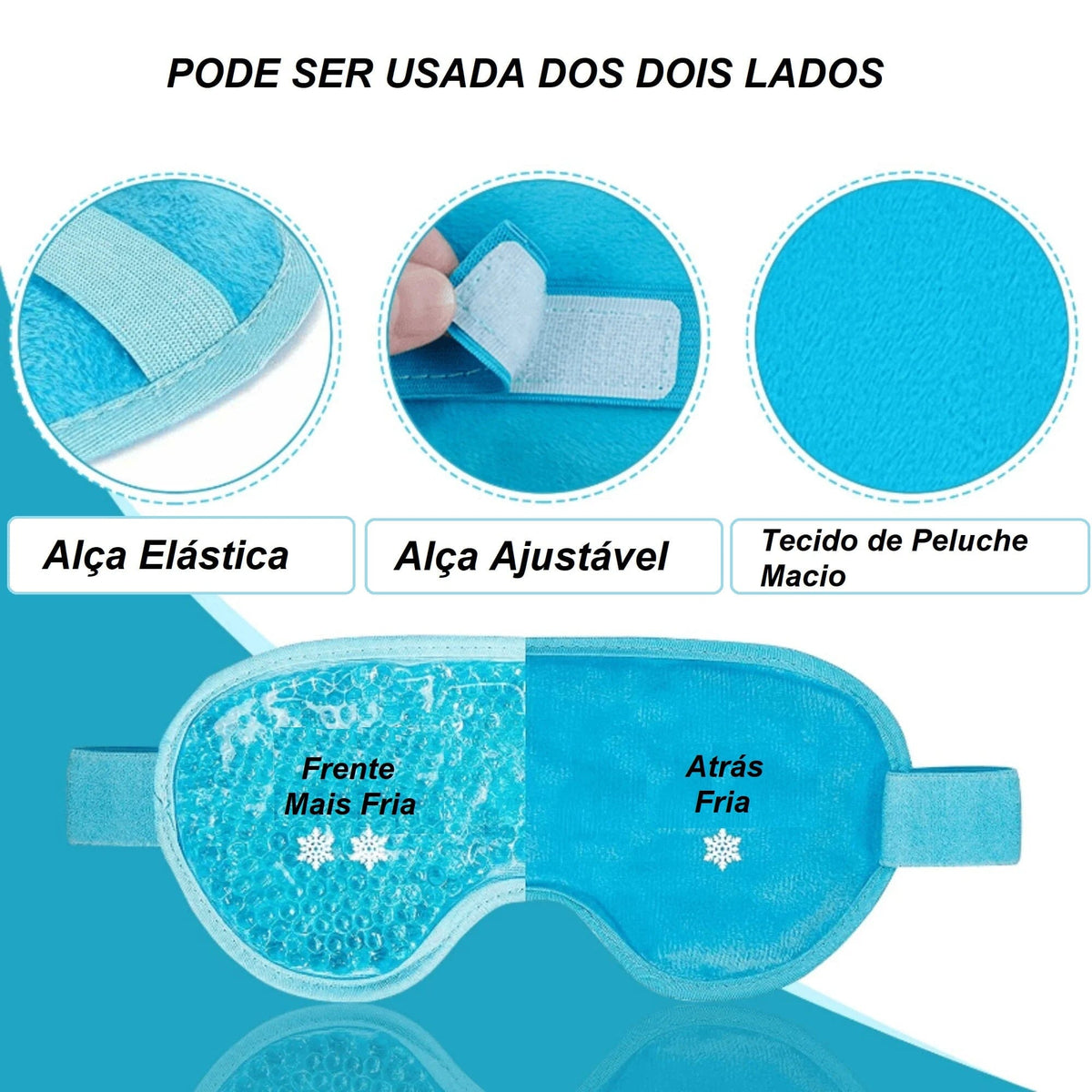 Máscara Facial Térmica em Gel mascara 001 Loja da Dryka