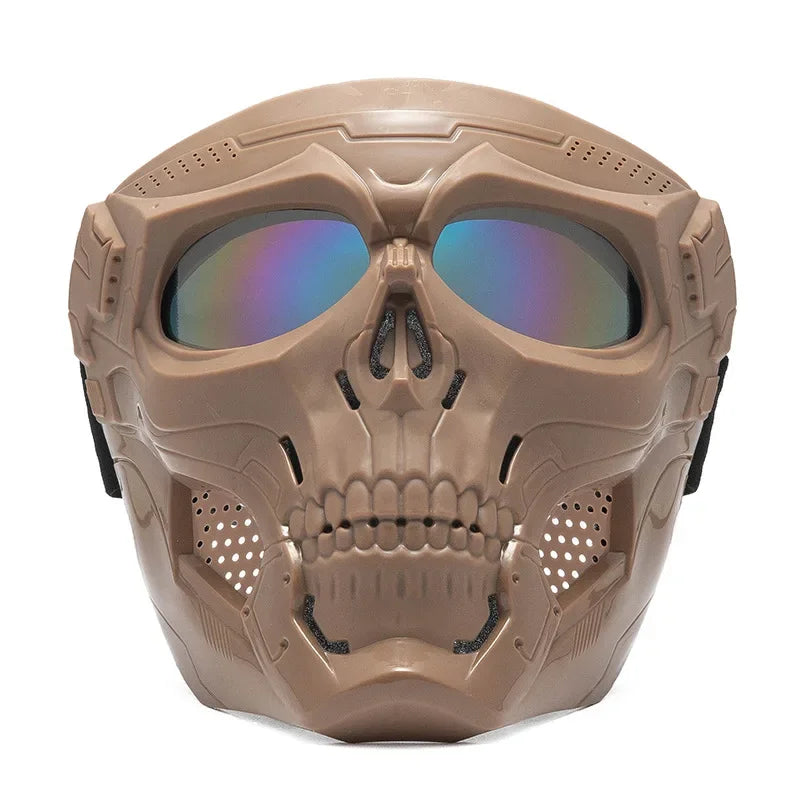 Máscara para Airsoft - SkullFace Loja da Dryka Caqui 2