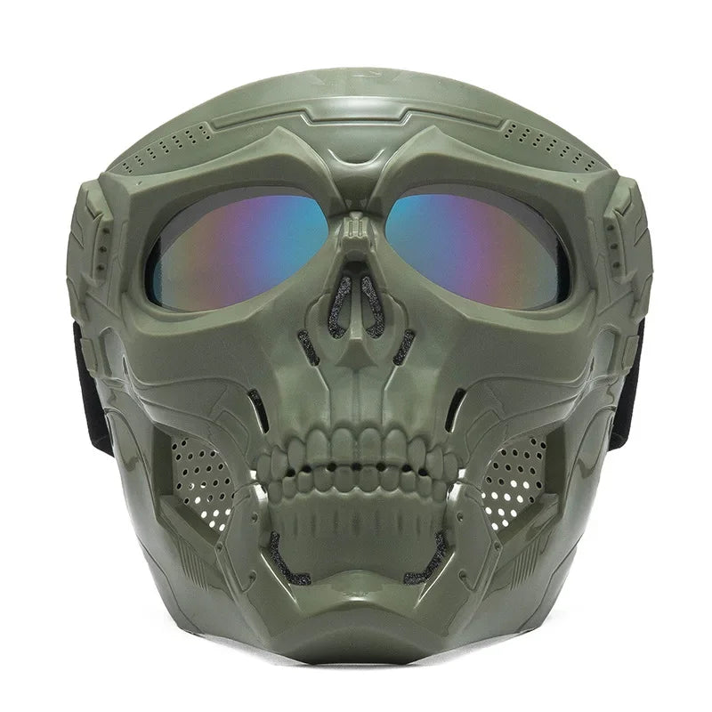 Máscara para Airsoft - SkullFace Loja da Dryka Verde 2