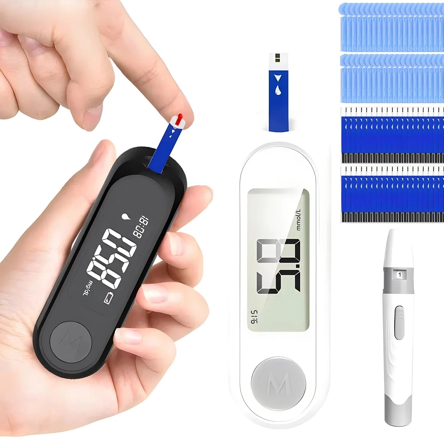 Medidor de glicose no sangue -Easy Glic medidor glicose dedo Loja da Dryka