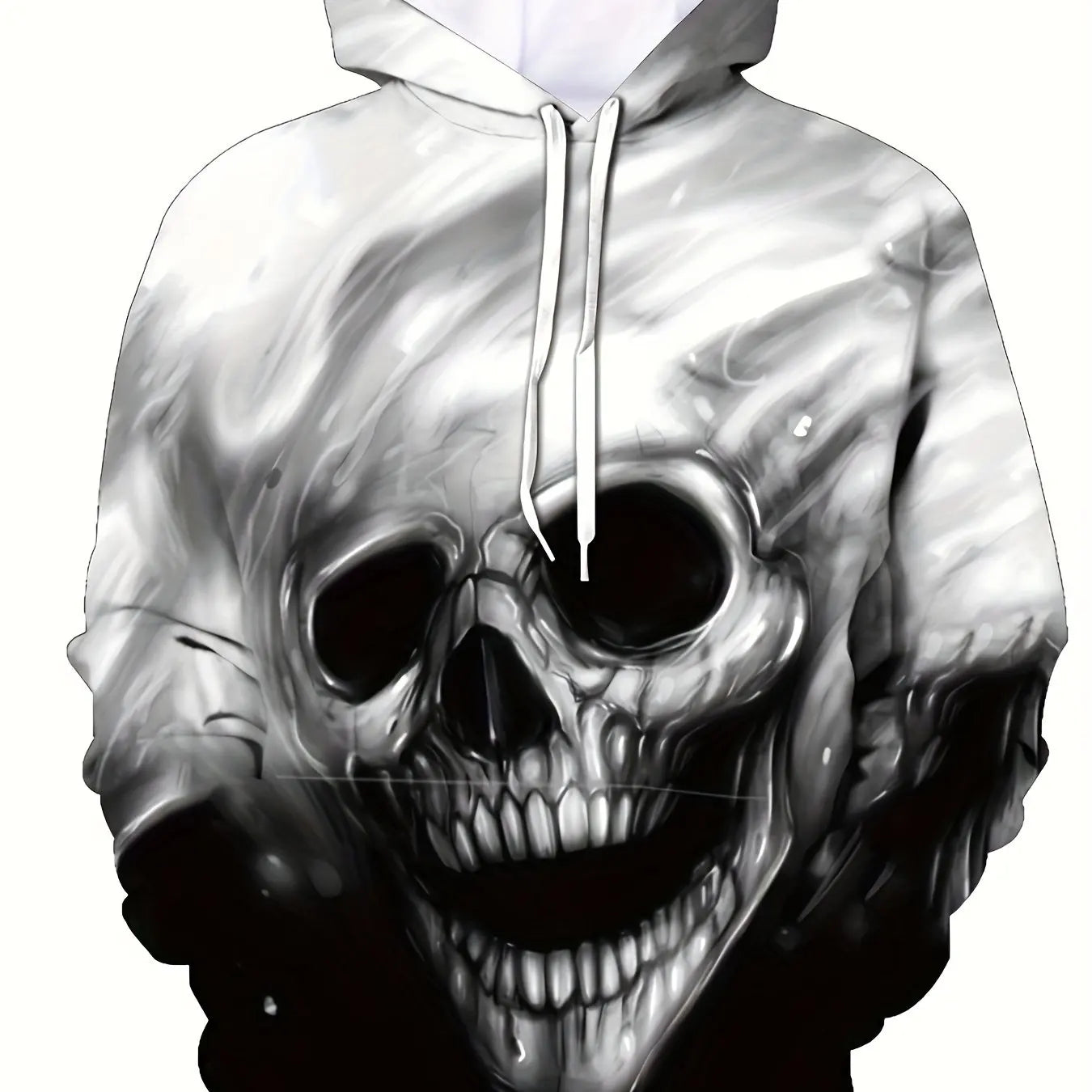 Men's 3D Printed Horror Skull Sweatshirt, Outdoor Pullover Clothing, Long Sleeve Hoodies, Daily Fashion, Autumn Loja da Dryka DHH42ABQ 2XS