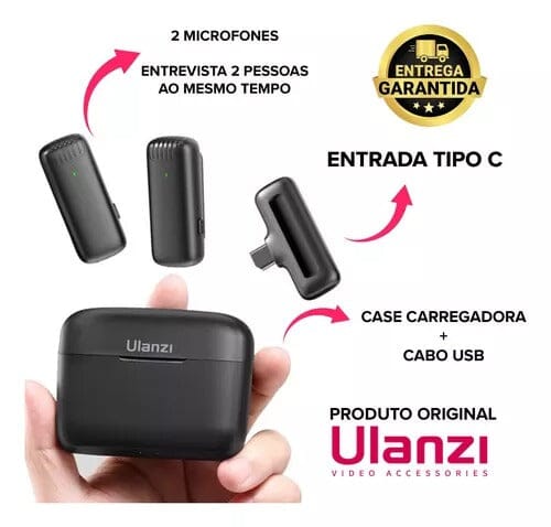Microfone Portátil Ulanzi J12 Loja da Dryka