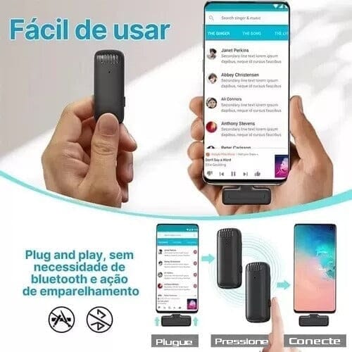 Microfone Portátil Ulanzi J12 Loja da Dryka