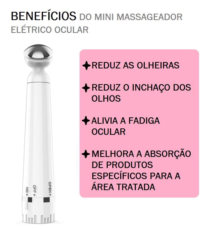 Mini Massageador Elétrico Ocular bem Estar 032 Loja da Dryka