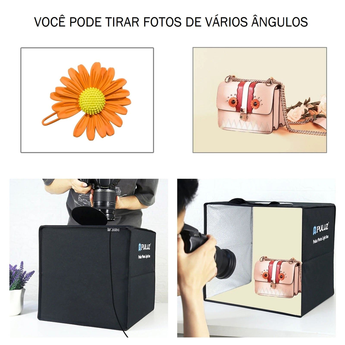 Mini Studio Fotográfico Light Box fotografia 001 Loja da Dryka